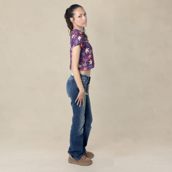 458A0196 copy California Leaf Camo Crop Top