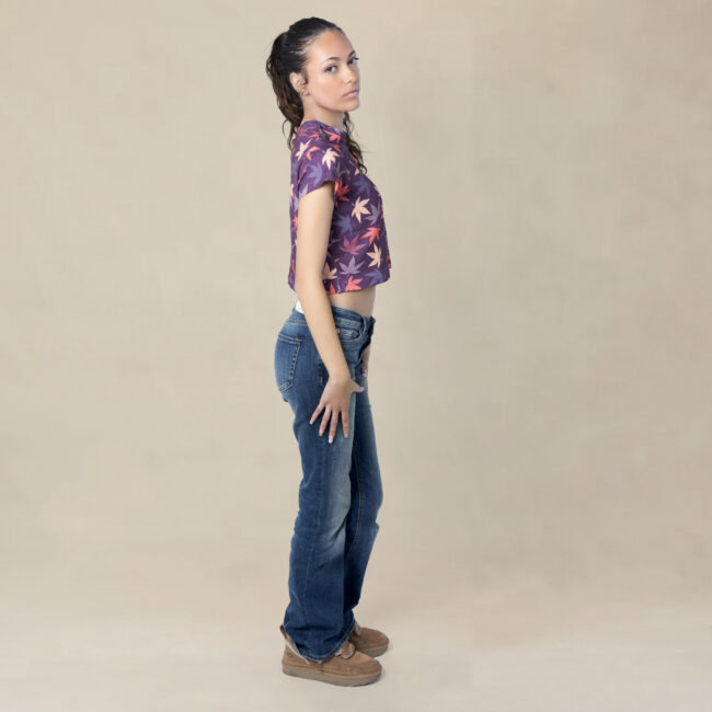 California Leaf Camo Crop Top