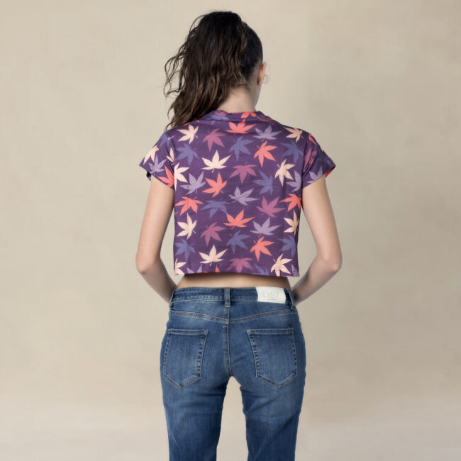 California Leaf Camo Crop Top