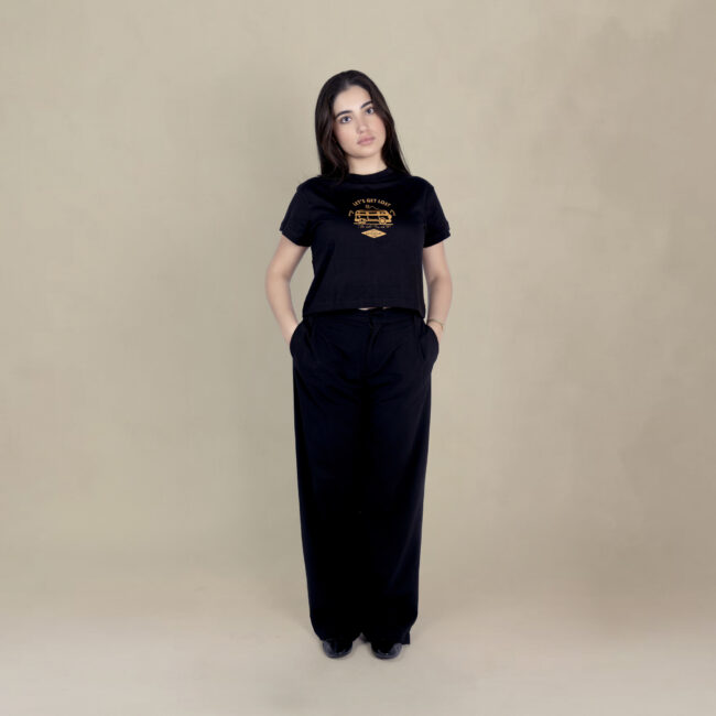 Let’s Get Lost Camper Crop Top