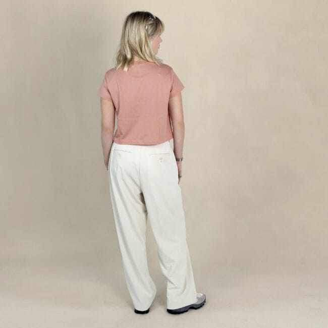 Minimal Leaf Emblem Crop Top