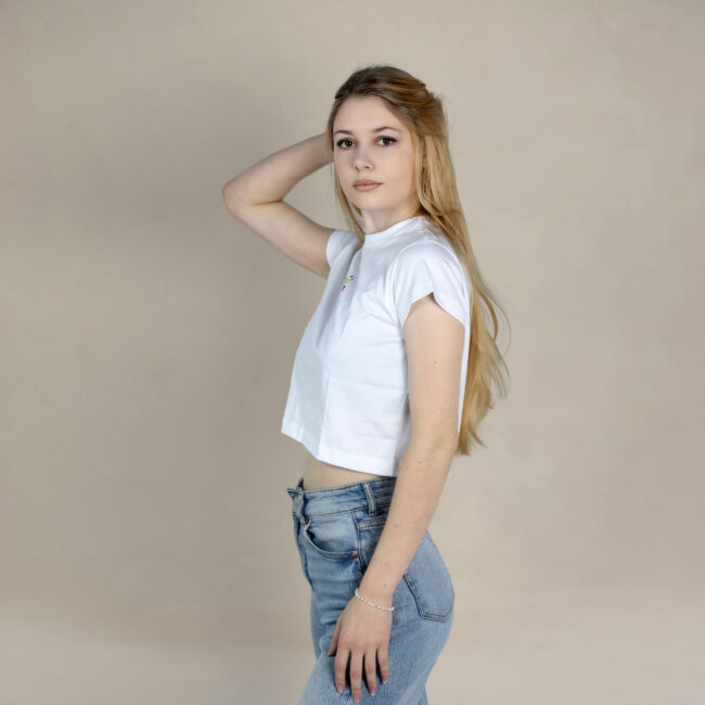 Beautiful Heart Floral Crop Top