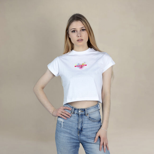Beautiful Heart Floral Crop Top