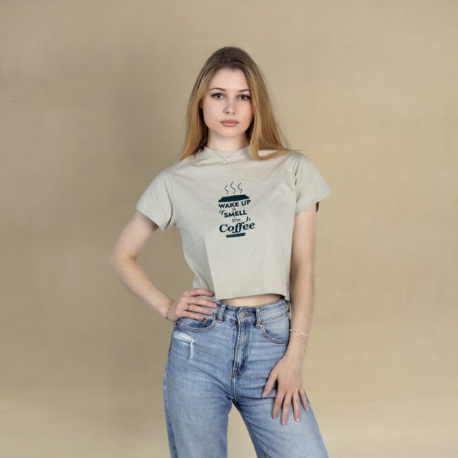 Wake Up & Smell the Coffee Crop Top