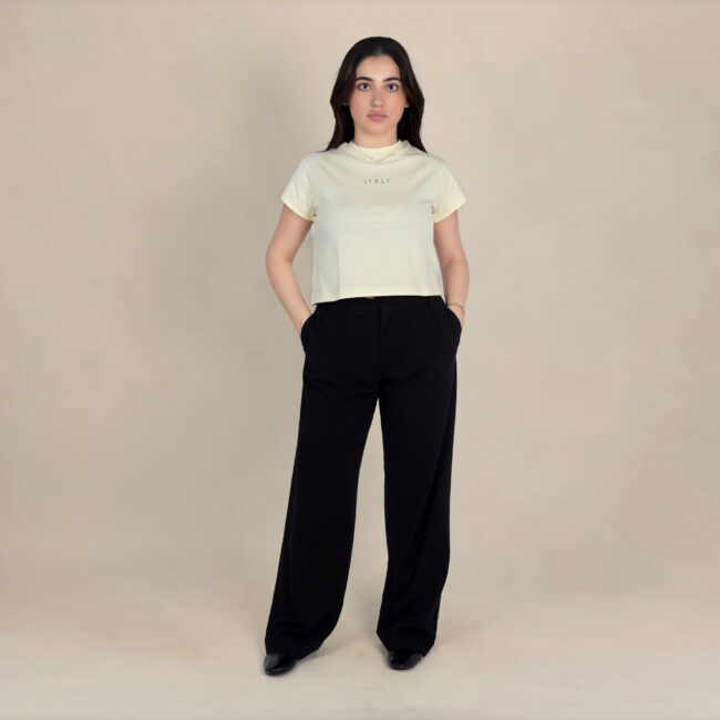 Italy Venice Sketch Crop Top