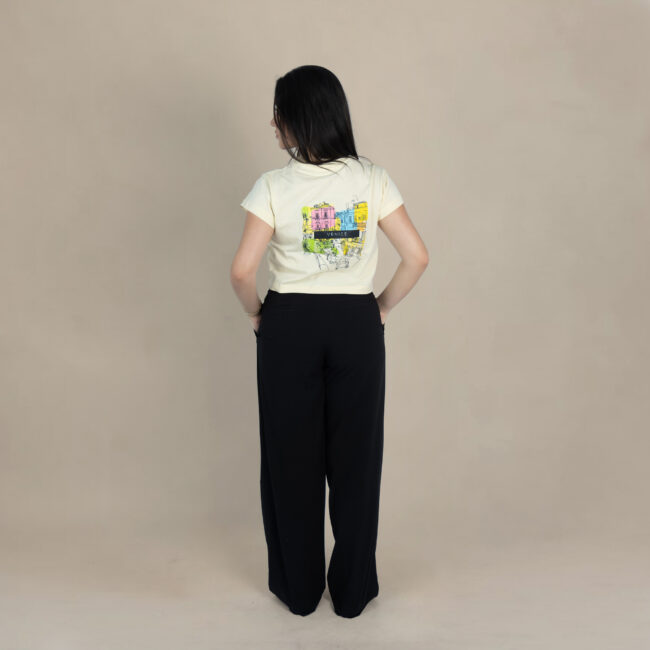 Italy Venice Sketch Crop Top