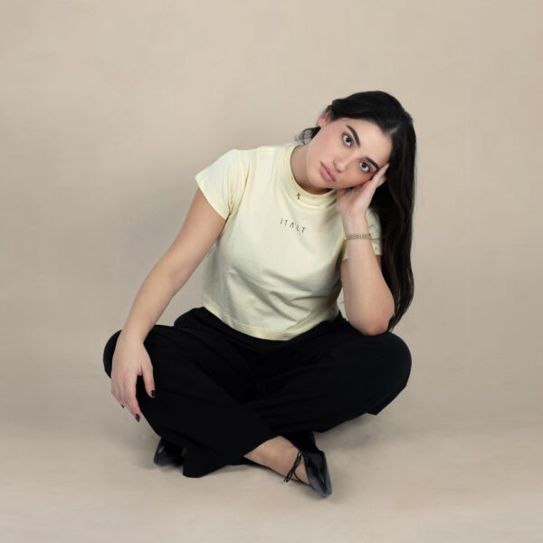 Italy Venice Sketch Crop Top