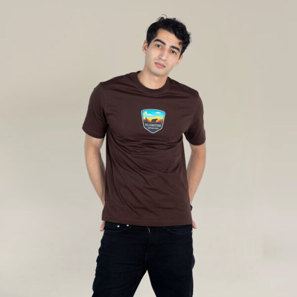 Yellowstone National Park Badge Tee Yellowstone National Park Badge Tee