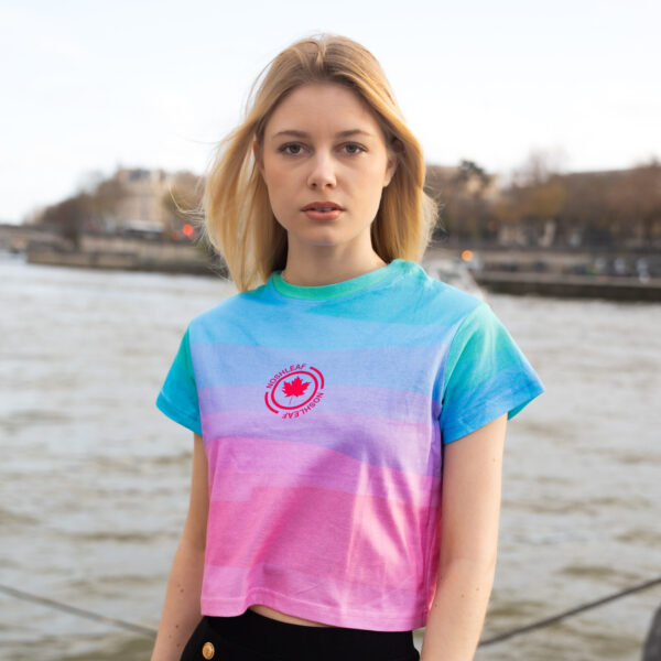 Noshleaf Pastel Gradient Crop Top