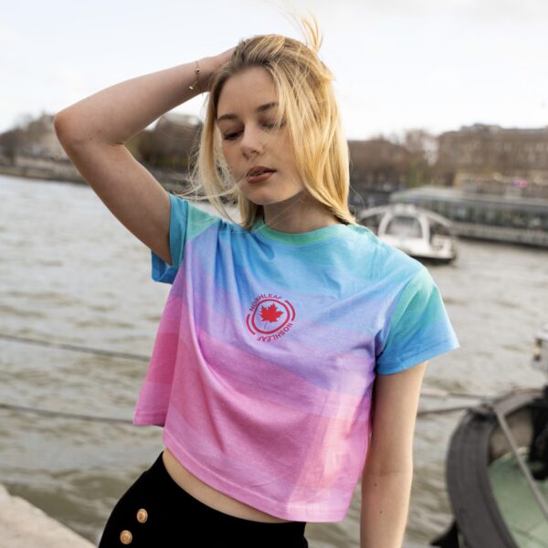 Noshleaf Pastel Gradient Crop Top