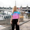 Noshleaf Pastel Gradient Crop Top